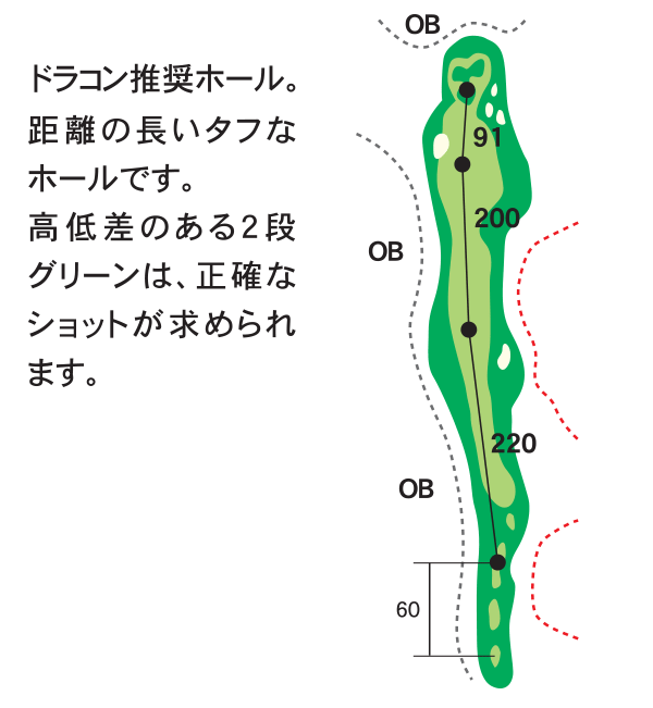 ザ・カントリークラブ・能登 おおたかコース8番ホール コース図