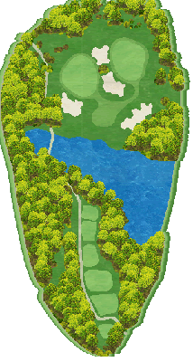センチュリー吉川ゴルフ倶楽部 OUT8番ホール コース図