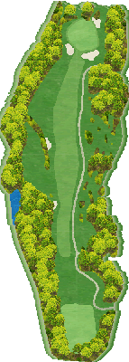 マナゴルフクラブ OUT8番ホール コース図
