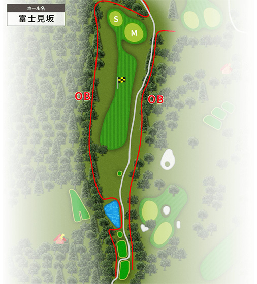 大富士ゴルフクラブ IN11番ホール コース図