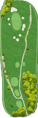 キングダムゴルフクラブ OUT3番ホール コース図