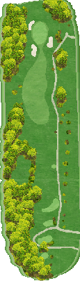 キングダムゴルフクラブ OUT4番ホール コース図