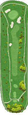 キングダムゴルフクラブ OUT5番ホール コース図