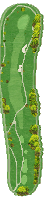 キングダムゴルフクラブ IN10番ホール コース図