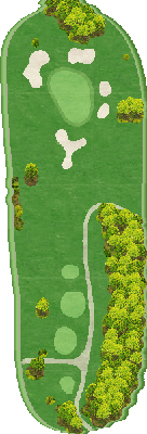 キングダムゴルフクラブ IN12番ホール コース図