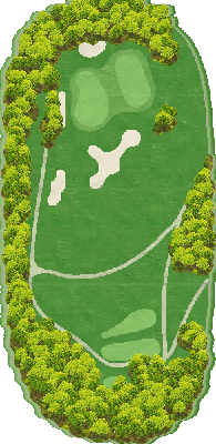 屋島カントリークラブ IN12番ホール コース図