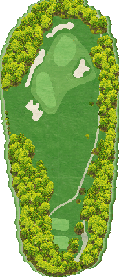 源氏山ゴルフクラブ OUT7番ホール コース図