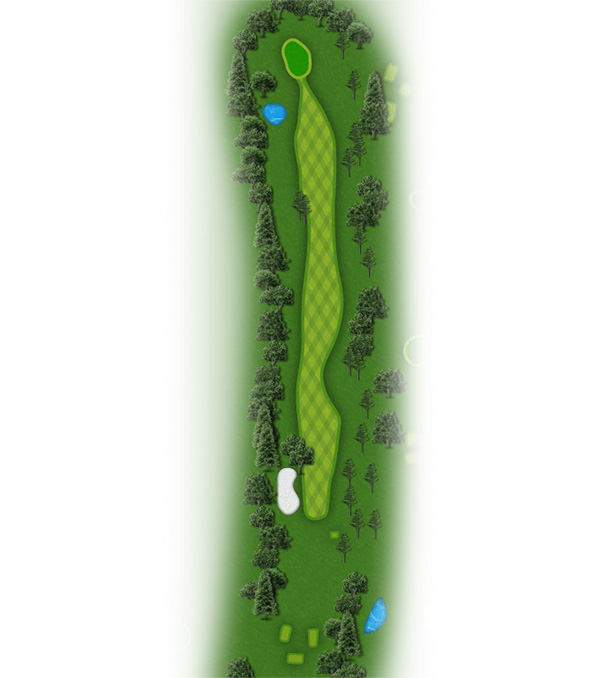宮崎カントリークラブ OUT2番ホール コース図