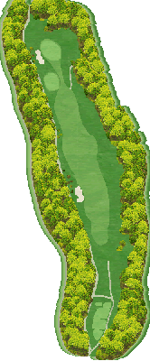 小諸高原ゴルフクラブ OUT3番ホール コース図