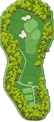 小諸高原ゴルフクラブ OUT9番ホール コース図