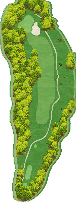 ＨＡＮＡＺＯＮＯ ＧＯＬＦ OUT1番ホール コース図