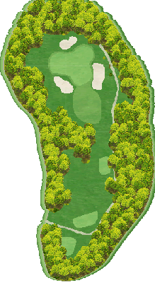 ＨＡＮＡＺＯＮＯ ＧＯＬＦ OUT2番ホール コース図