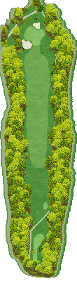 ＨＡＮＡＺＯＮＯ ＧＯＬＦ OUT4番ホール コース図