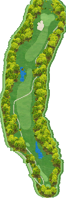 ＨＡＮＡＺＯＮＯ ＧＯＬＦ OUT5番ホール コース図