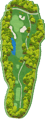 ＨＡＮＡＺＯＮＯ ＧＯＬＦ OUT8番ホール コース図
