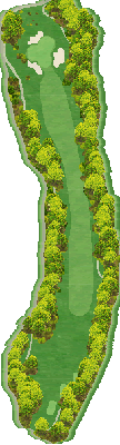 ＨＡＮＡＺＯＮＯ ＧＯＬＦ OUT9番ホール コース図