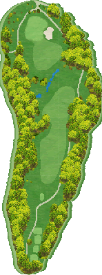ＨＡＮＡＺＯＮＯ ＧＯＬＦ IN1番ホール コース図
