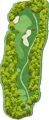 ＨＡＮＡＺＯＮＯ ＧＯＬＦ IN2番ホール コース図