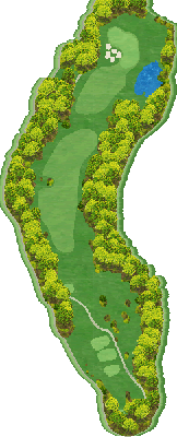 ＨＡＮＡＺＯＮＯ ＧＯＬＦ IN3番ホール コース図