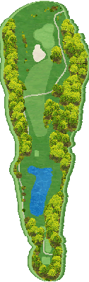ＨＡＮＡＺＯＮＯ ＧＯＬＦ IN4番ホール コース図