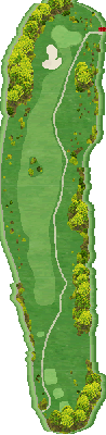 ＨＡＮＡＺＯＮＯ ＧＯＬＦ IN5番ホール コース図