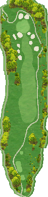 ＨＡＮＡＺＯＮＯ ＧＯＬＦ IN6番ホール コース図