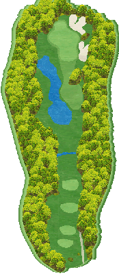 ＨＡＮＡＺＯＮＯ ＧＯＬＦ IN8番ホール コース図