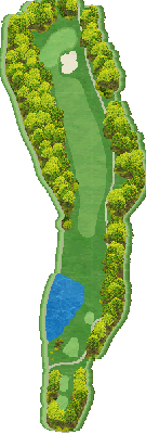 ＨＡＮＡＺＯＮＯ ＧＯＬＦ IN9番ホール コース図