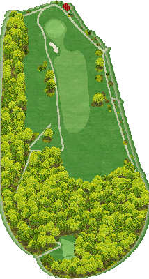 レンブラントゴルフ倶楽部札幌（旧：ダイナスティゴルフクラブ有明） 滝野5番ホール コース図