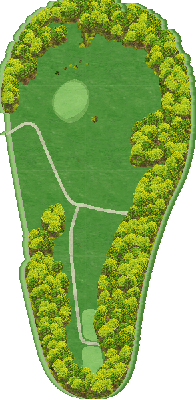 レンブラントゴルフ倶楽部札幌（旧：ダイナスティゴルフクラブ有明） 滝野7番ホール コース図