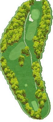 デイリー郡上カントリー倶楽部 リバーコース2番ホール コース図