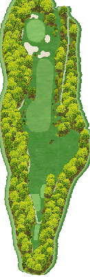 久留米カントリークラブ OUT3番ホール コース図