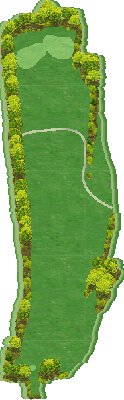国際レディースゴルフ倶楽部 OUT4番ホール コース図