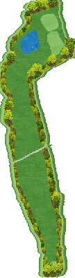 国際レディースゴルフ倶楽部 OUT6番ホール コース図