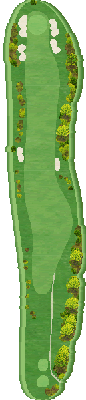 新札幌台ゴルフ倶楽部 OUT5番ホール コース図