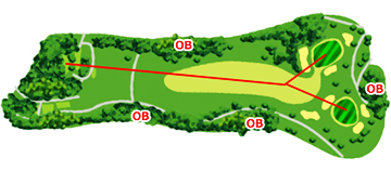 有馬冨士カンツリークラブ IN12番ホール コース図