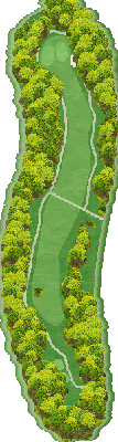 さくらカントリークラブ IN13番ホール コース図