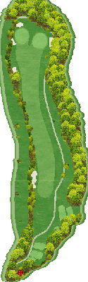 西仙台カントリークラブ IN12番ホール コース図
