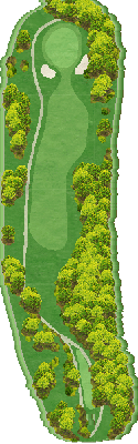 大分パブリックゴルフ場 OUT4番ホール コース図