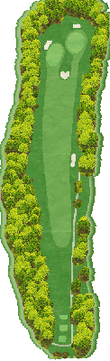 栃木カントリークラブ 東コース6番ホール コース図