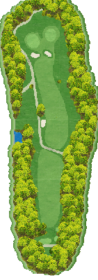 仙台グリーンゴルフクラブ OUT5番ホール コース図