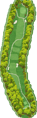 岐阜スプリングゴルフクラブ OUT5番ホール コース図