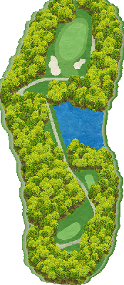 岐阜スプリングゴルフクラブ OUT7番ホール コース図