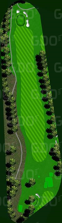神戸ゴルフ倶楽部 IN15番ホール コース図