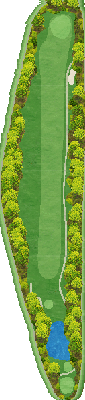 芳賀カントリークラブ 東コース6番ホール コース図