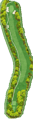 蒲生カントリークラブ（鹿児島県） 桜島6番ホール コース図