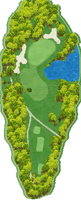 勝山御所カントリークラブ（福岡県） OUT4番ホール コース図
