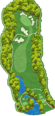 勝山御所カントリークラブ（福岡県） OUT5番ホール コース図