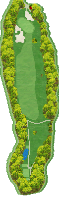 勝山御所カントリークラブ（福岡県） OUT6番ホール コース図