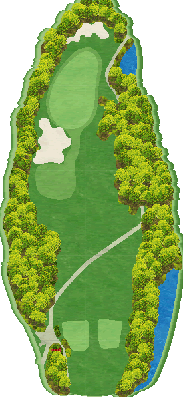 勝山御所カントリークラブ（福岡県） OUT7番ホール コース図